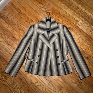 New Resumé Striped Double-Breasted Women's Jacket from France